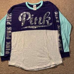 VS Pink Sparkle Logo Shirt